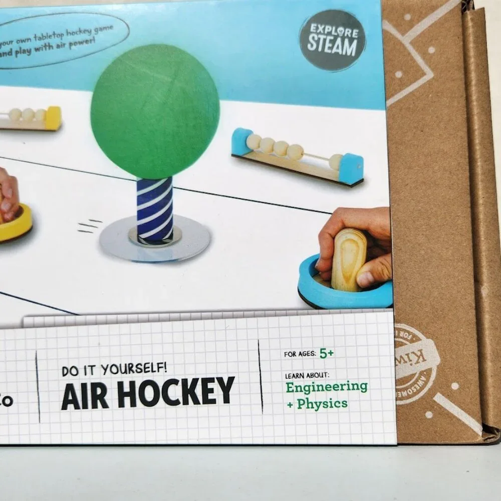 KiwiCo Air Hockey Kiwi Co Craft Kit STEM Toy Set Built once. All parts included.